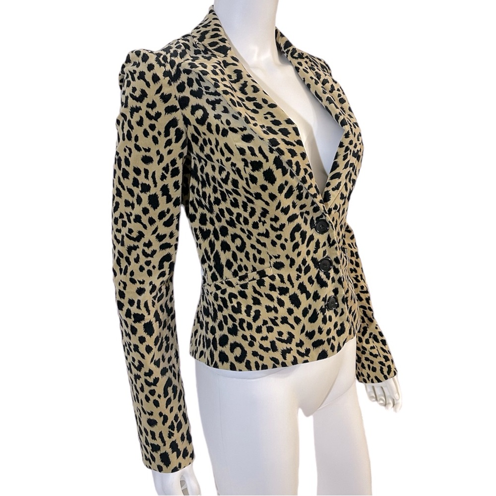 Betsey Johnson Vintage Leopard Print Blazer